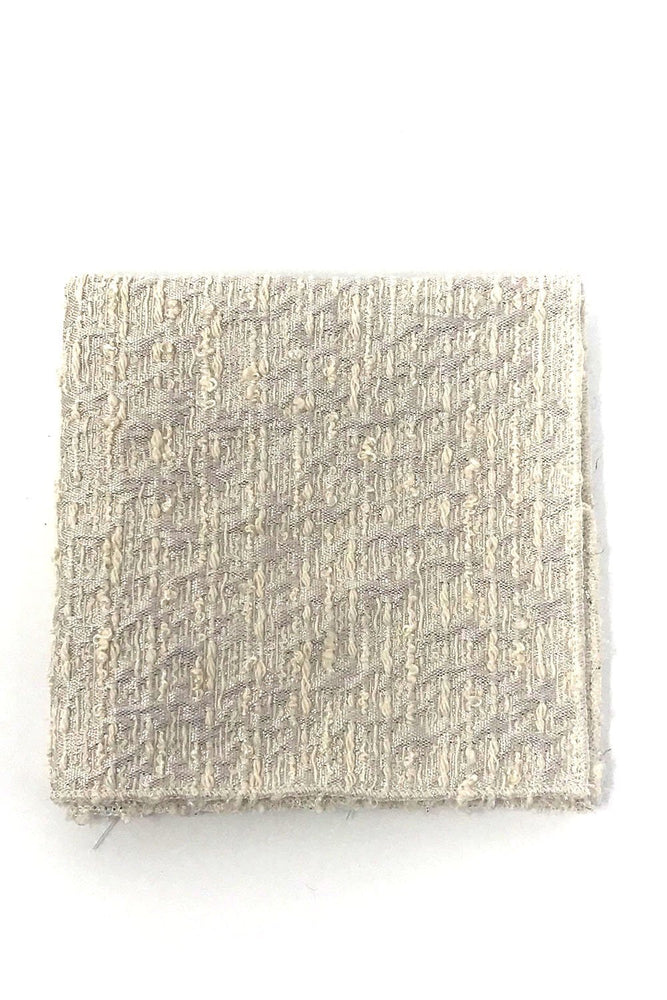Winter White Laurent Pocket Square