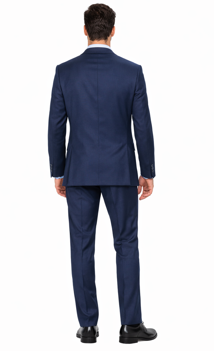 Carlo Lusso French Blue Two-button Suit