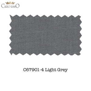 Carlo Lusso Medium Gray Two-button Poly Blend Suit