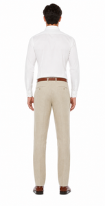 Casual Linen Suit Pants for Men – Breathable Beach Wedding Summer Trousers