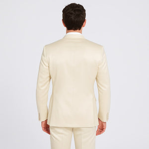 Champagne Satin Tuxedo Set – 4-Piece Look for Weddings & Proms