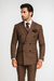  Classic Fit in Brown Plaid Color by Rossiman
