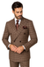  Classic Fit in Brown Plaid Color by Rossiman