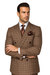  Classic Fit in Brown Plaid Color by Rossiman