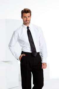 "Gianni" White Laydown Tuxedo Shirt