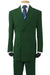 Classic Fit Olive Poplin Suit by Fortino Landi - USA Men's Outlet