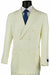 "Classic Ivory Poplin Double Breasted Suit by Fortino Landi" - USA Men's Outlet