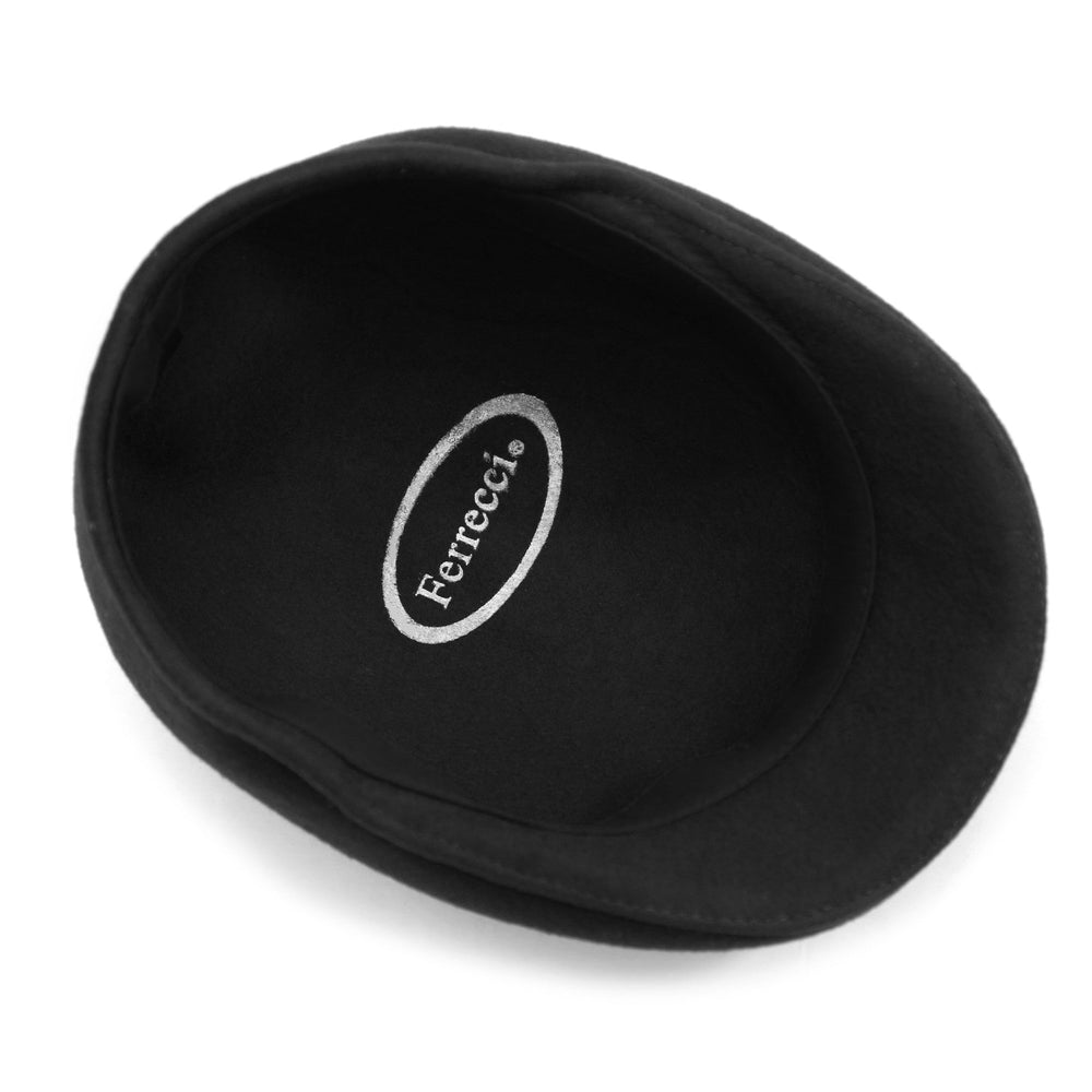 Black Premium Wool English Hat