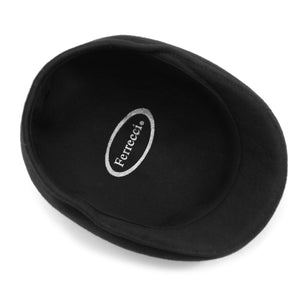 Black Premium Wool English Hat