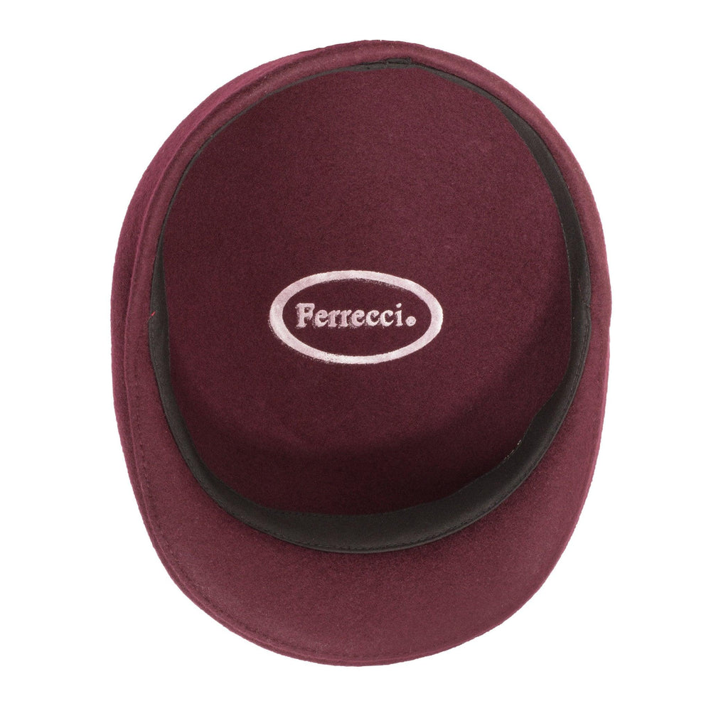 Burgundy Premium Wool English Hat