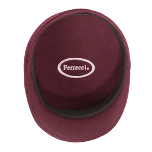 Burgundy Premium Wool English Hat