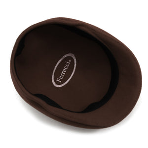 Chocolate Brown Premium Wool English Hat