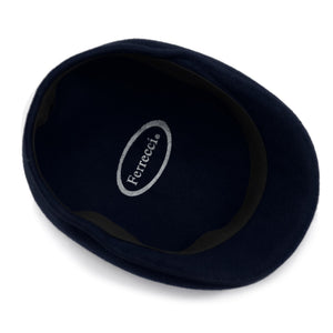 Navy Premium Wool English Hat