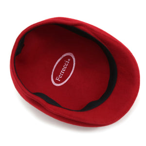 Red Premium Wool English Hat