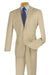 Classic Tan Apollo King 2-Button Modern Fit Poplin Suit - USA Men's Outlet