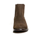 Los Altos Men's Toe Charro Short Boots Oval Nobuck Dark Tabacco - Nobuck Dark Tabacco