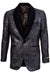 Collection 

"Empire Collection Men's Navy Velvet Paisley Shawl Tux Jacket w/ Blue Trim" - USA Men's Outlet