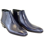 Corrente 3200HS Plain Toe Side Zipper Boots - Navy - Navy - Size 13