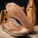 Zelli Costa Burnished Suede and Crocodile Sneakers in Brown