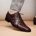 Marco Di Milano Olivieri Brown Leather Dress Shoe