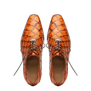 Marco Di Milano Olivieri Brandy Leather Dress Shoe