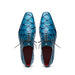 Marco Di Milano Olivieri: Caribbean Blue Leather Shoes