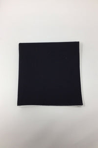 Black Cotton with White Border Pocket Square