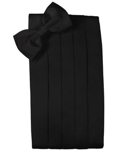 Black Noble Silk Cummerbund & Bow Tie Set