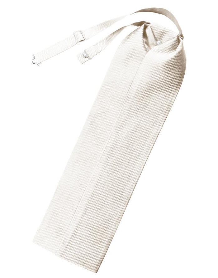 Ivory Faille Silk Ascot