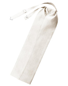 Ivory Faille Silk Ascot