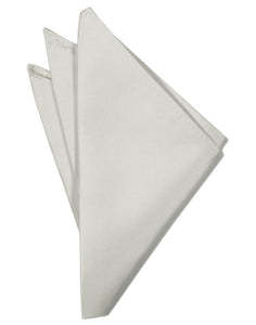 Platinum Noble Silk Pocket Square