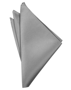 Silver Noble Silk Pocket Square