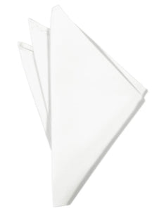 White Noble Silk Pocket Square