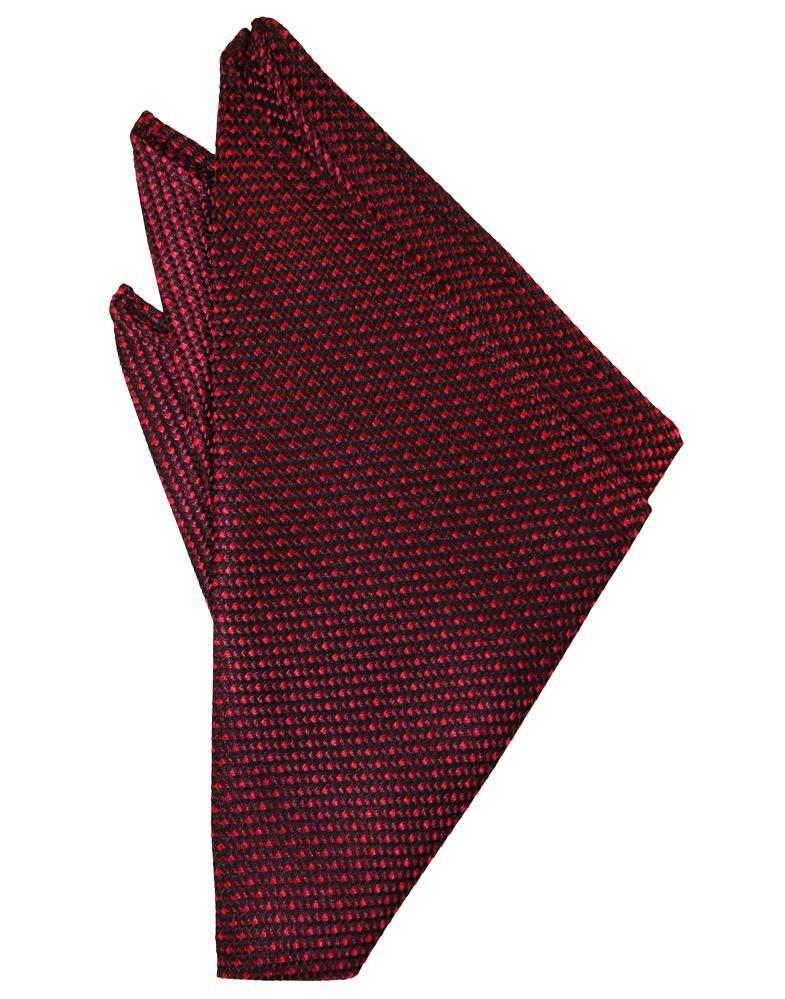 Wine Silk Weave Pocket Square