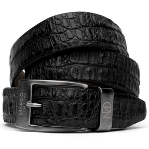 Marco_Di_Milano Riccardo Belt Black Leather Luxury Shoe