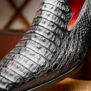 Marco Di Milano Trento Black Genuine Caiman Crocodile Slip-On - view 5