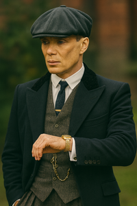 Mens Peaky Blinders Costume Thomas Shelby Grey Outfit