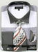 Daniel Ellissa Men's Black Striped Dress Shirt, Necktie & Handkerchief Set - USA Men's Outlet