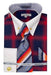 Daniel Ellissa Men's Red Plaid Contrast Collar Shirt & Tie Dress Set - USA Men's Outlet