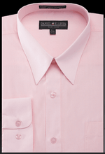 Daniel Ellissa Men's Regular Fit Pink Basic Dress Shirt - USA Men's Outlet