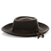 Dark Brown Wide Brim Fedora - Earp - Ferrecci USA 