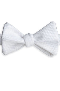 White Pique Bow Tie