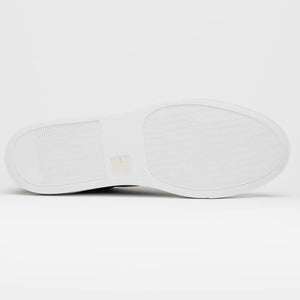Zelli Diaz Rubberized Calfskin Sneaker in Navy with Matte Finish