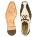 Belvedere Domenico Bone/Olive Alligator Leather Shoe