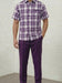 Dreams Lavender Purple/Off White Plaid 2 Piece Coord Set Reza 285-19