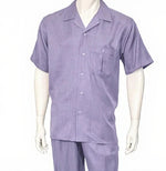 Dreams Mens Lavender Short Sleeve Walking Suit Daytona 256-29