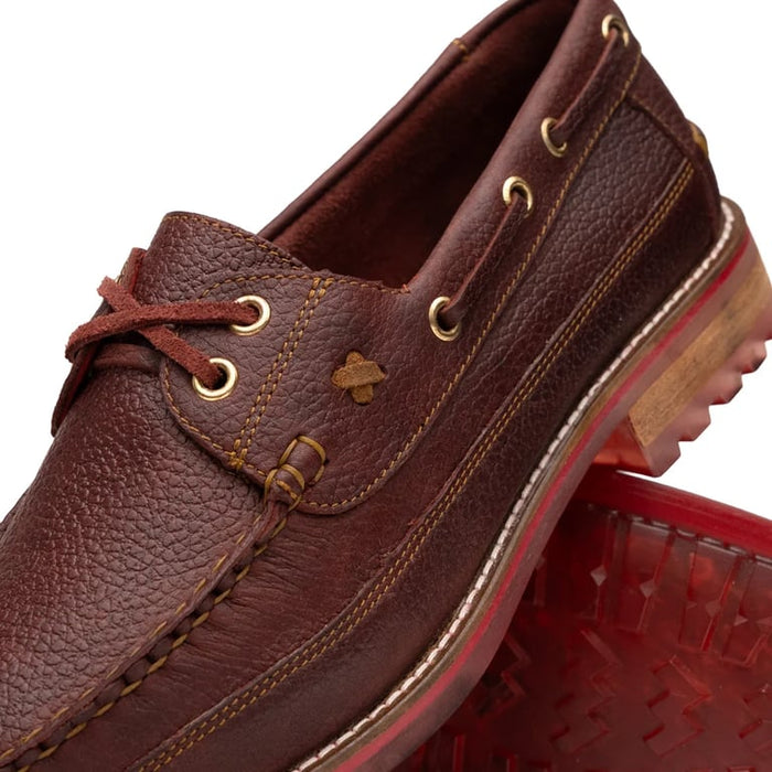 Marco Di Milano Amalfi Wine Premium Calf Leather Boat Shoes - view 3