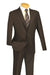 Effortlessly Sophisticated Men's Travel Suit: Slim Fit Stretch Brown Vinci - USA Men's Outlet