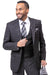 "EJ Samuel - Black Paisley Vested Mens Suit: Sharp Fashion for All Occasions" - USA Men's Outlet