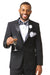 "EJ Samuel Black Tuxedo: Modern Fit & Two-Button Style" - USA Men's Outlet